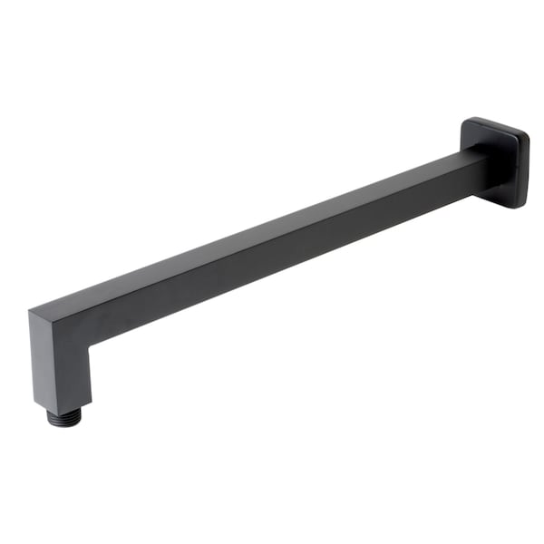 Alfi Brand Black Matte 16" Square Wall Shower Arm ABSA16S-BM - main